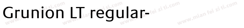 Grunion LT regular字体转换